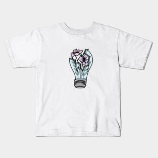 Floral Lightbulb Kids T-Shirt